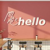  Tranh mica EPeBen dán tường nổi 3d hình Hello Ok decor trang trí Dán Quầy Thu Ngân, Cửa Hàng 