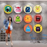  Tranh Fomex EPeBen dán tường nổi 3d Hình Quái vật một mắt decor trang trí Phòng cho bé, Phòng ngủ, Mẫu giáo 