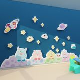  Tranh Fomex EPeBen dán tường nổi 3d Hình Quái vật một mắt decor trang trí Phòng cho bé, Phòng ngủ, Mẫu giáo 