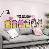  Tranh mica dán tường Hello Mèo Cào Tường trang trí Cửa Hàng, Shop Thú Cưng 