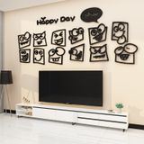  Tranh mica EPeBen dán tường nổi 3d hình Happy Day decor trang trí Quán Cafe, Trà Sữa 