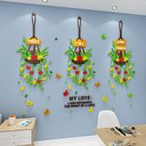  Tranh mica EPeBen dán tường nổi 3d hình Vườn hoa trong nhà decor trang trí Phòng khách, Cửa hàng, Phòng làm việc 