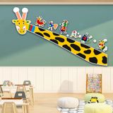  Tranh Fomex EPeBen dán tường nổi 3d Hình Hươu cao cổ và các bạn decor trang trí Phòng cho bé, Phòng khách, Mẫu giáo 