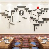  Tranh mica EPeBen dán tường nổi 3d hình Phong Cách Cổ Trung Hoa decor trang trí Quán Ăn, Nhà Hàng, Văn Phòng, Cửa hàng 