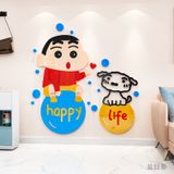  Tranh mica EPeBen dán tường nổi 3d Shin cậu bé bút chì trang trí Phòng cho bé, Phòng khách 