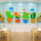  Tranh mica EPeBen dán tường nổi 3d hình Cây Hoa decor trang trí Phòng cho bé, Phòng học, Cầu thang lớp mẫu giáo, Chân Tường 