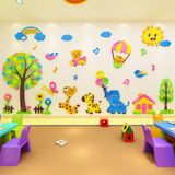  Tranh mica EPeBen dán tường nổi 3d Vườn bách thú vui nhộn trang trí Phòng cho bé, Phòng ngủ 