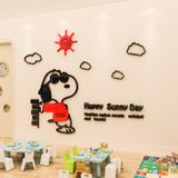  Tranh mica EPeBen dán tường nổi 3d hình Snoopy Sunny Day decor trang trí Phòng Cho Bé, Phòng Ngủ 
