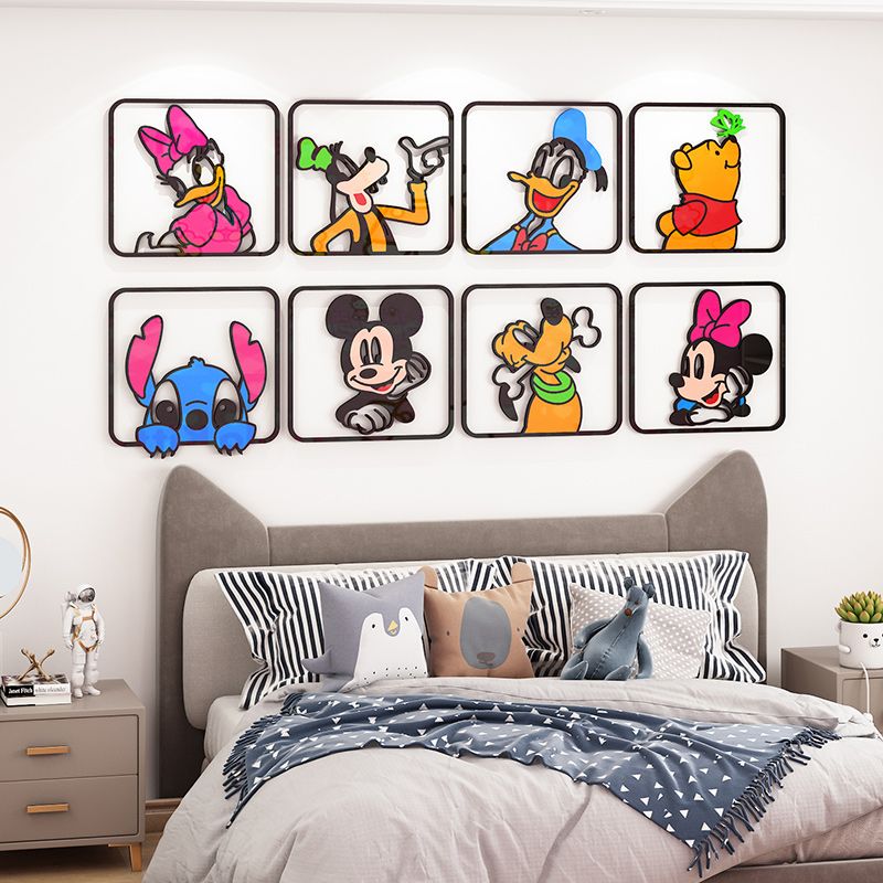  Tranh mica EPeBen dán tường nổi 3d hình Chuột Mikey décor, trang trí Phòng cho bé, Phòng Ngủ, Lớp học, Phòng học 