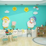  Tranh Fomex EPeBen dán tường nổi 3d Hình vịt con dễ thương decor trang trí Phòng cho bé, Phòng ngủ, Mầm Non, Phòng Khách 