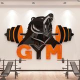  Tranh mica EPeBen dán tường nổi 3d hình Sức mạnh thể chất decor trang trí Phòng fitness, Phòng gym, Phòng giải trí 