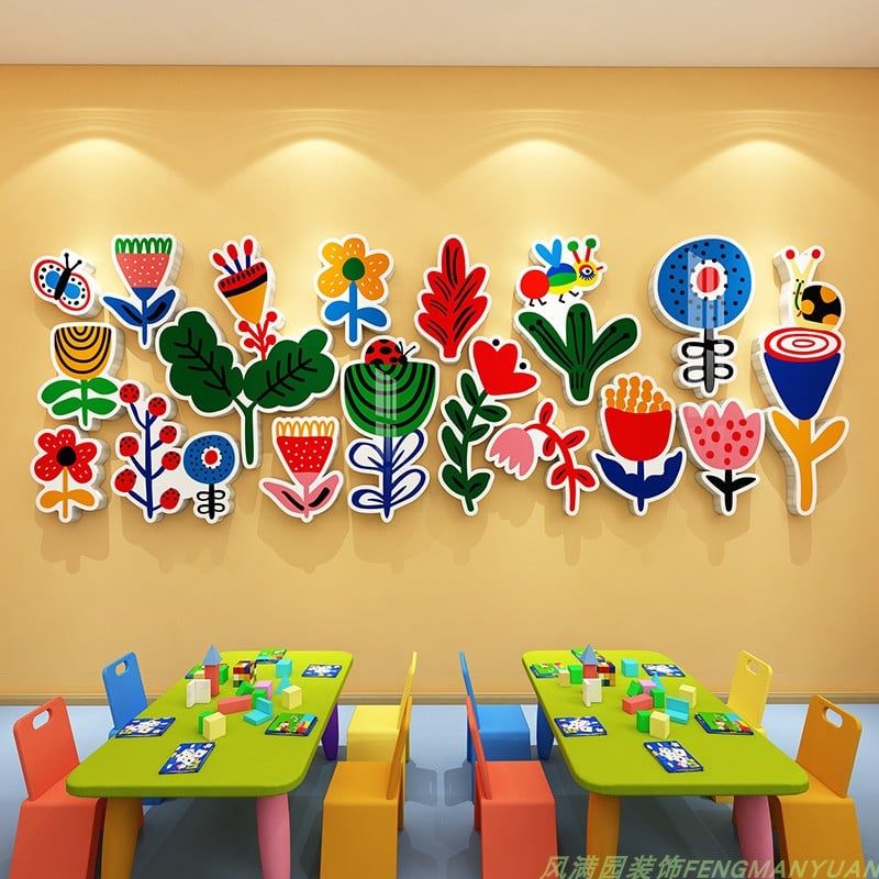  Tranh Fomex EPeBen dán tường nổi 3d Hình Nghệ thuật rực rỡ decor trang trí Phòng cho bé, Phòng ngủ, Mẫu giáo 