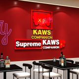  Tranh mica dán tường EPeBe hình KAWS Companion Supreme decor trang trí Phòng cho bé, Phòng khách, Phòng ngủ, Cửa hàng 