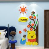  Tranh mica EPeBen dán tường nổi 3d Chú Gấu Pooh trang trí Phòng cho bé, Phòng ngủ 