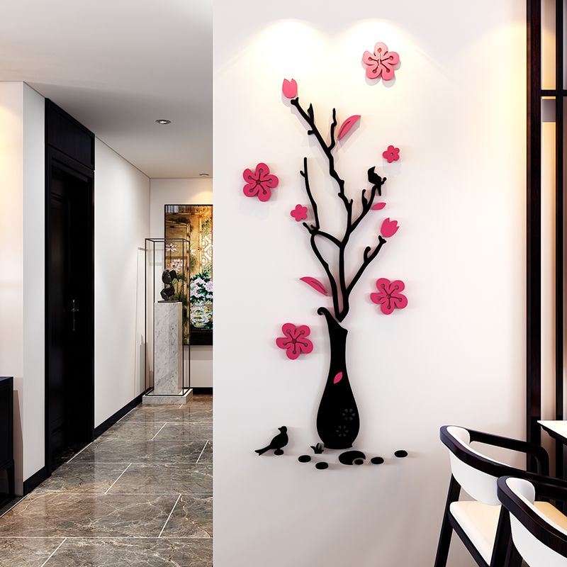  Tranh mica EPeBen dán tường nổi 3d hình Bình hoa rực rỡ decor trang trí Phòng khách, Phòng ngủ, Phòng làm việc, Cửa hàng 