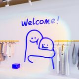  Tranh mica EPeBen dán tường nổi 3d hình Welcome! decor trang trí Quán Trà Sữa, Cửa Hàng 