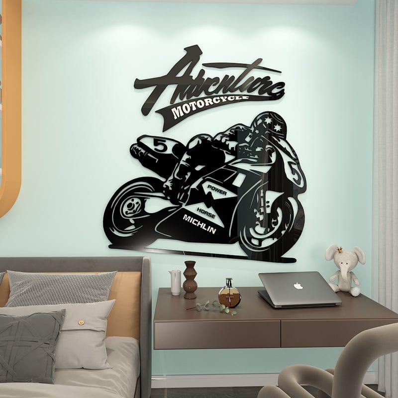  Tranh mica EPeBen dán tường nổi 3d hình Cơn Lốc Tốc Độ decor trang trí Cửa hàng, phòng ngủ, Phòng khách, Phòng làm việc 