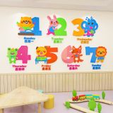  Tranh mica EPeBen dán tường nổi 3d hình Động vật đếm số decor trang trí Phòng học, Phòng ngủ, Phòng khách,Mầm non 