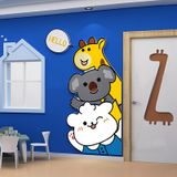 Tranh Fomex EPeBen dán tường nổi 3d Hình Căn phòng vui nhộn decor trang trí Phòng cho bé, Phòng ngủ, Dán Cửa, Mẫu giáo 
