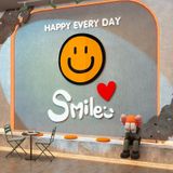  Tranh mica EPeBen dán tường nổi 3d hình Smile Happy Every Day decor trang trí Cửa Hàng, Quán Café, Shop Thời Trang 