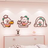  Tranh mica EPeBen dán tường nổi 3d hình Khủng Long Mập Ú decor trang trí Cửa Hàng, Quán Trà Sữa 
