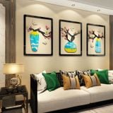  Tranh mica EPeBen dán tường nổi 3d Bình hoa sắc xuân decor trang trí Phòng khách, Phòng ngủ, Phòng làm việc, Cửa hàng 