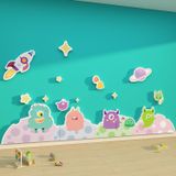  Tranh Fomex EPeBen dán tường nổi 3d Hình Quái vật một mắt decor trang trí Phòng cho bé, Phòng ngủ, Mẫu giáo 