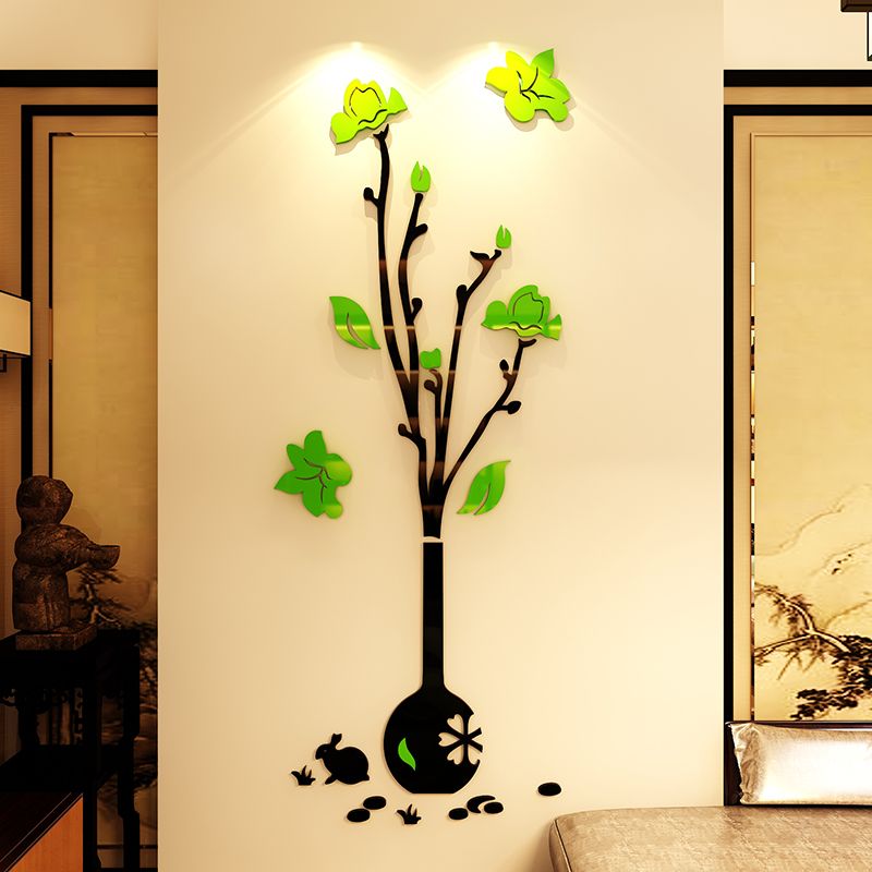  Tranh mica EPeBen dán tường nổi 3d hình Bình hoa rực rỡ decor trang trí Phòng khách, Phòng ngủ, Phòng làm việc, Cửa hàng 