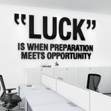  Tranh mica EPeBen dán tường nổi 3d hình chữ LUCK Thông Điệp khẩu hiệu tạo động lực trang trí Văn Phòng, Phòng Làm Việc 