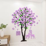  Tranh mica EPeBen dán tường nổi 3d hình Hoa mai nở rộ mùa xuân decor trang trí Phòng khách, Phòng làm việc, Cửa hàng 