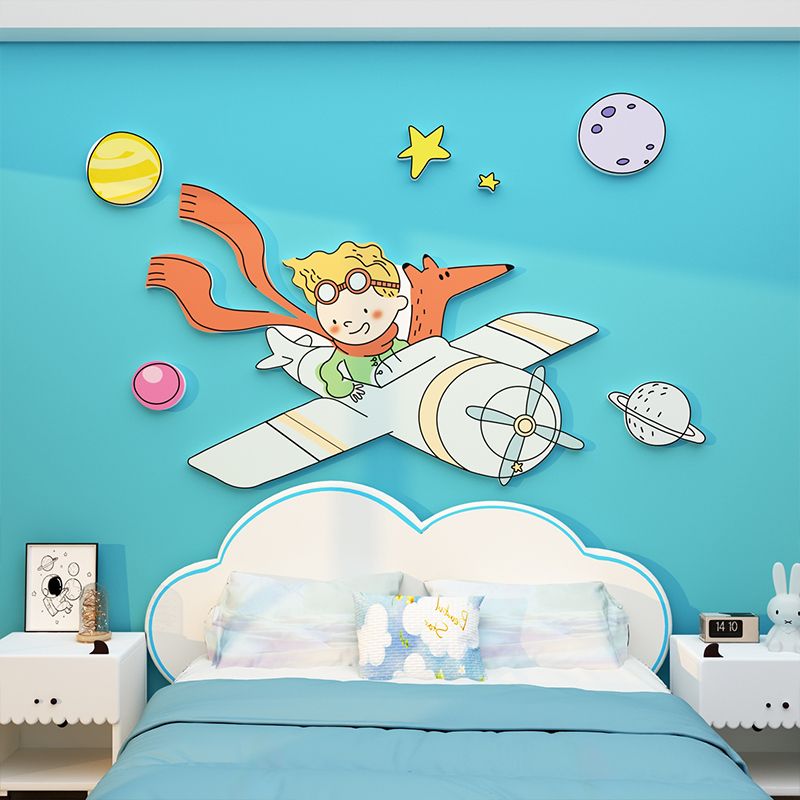  Tranh Fomex EPeBen dán tường nổi 3d Hình Hoàng Tử Bé Decor Trang Trí Phòng Ngủ Bé Trai Tường Đầu Giường 