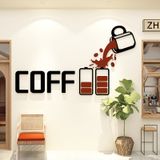  Tranh mica EPeBen dán tường nổi 3d Năng lượng cà phê trang trí Phòng bếp, Cửa hàng 