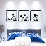  Tranh mica EPeBen dán tường nổi 3d hình Cặp Đôi Ấm Áp decor trang trí Phòng Ngủ, Phòng Cưới 