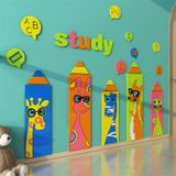  Tranh Fomex EPeBen dán tường nổi 3d Hình câu bút chăm học decor trang trí Phòng cho bé, Phòng ngủ, Phòng Học, Mẫu giáo 