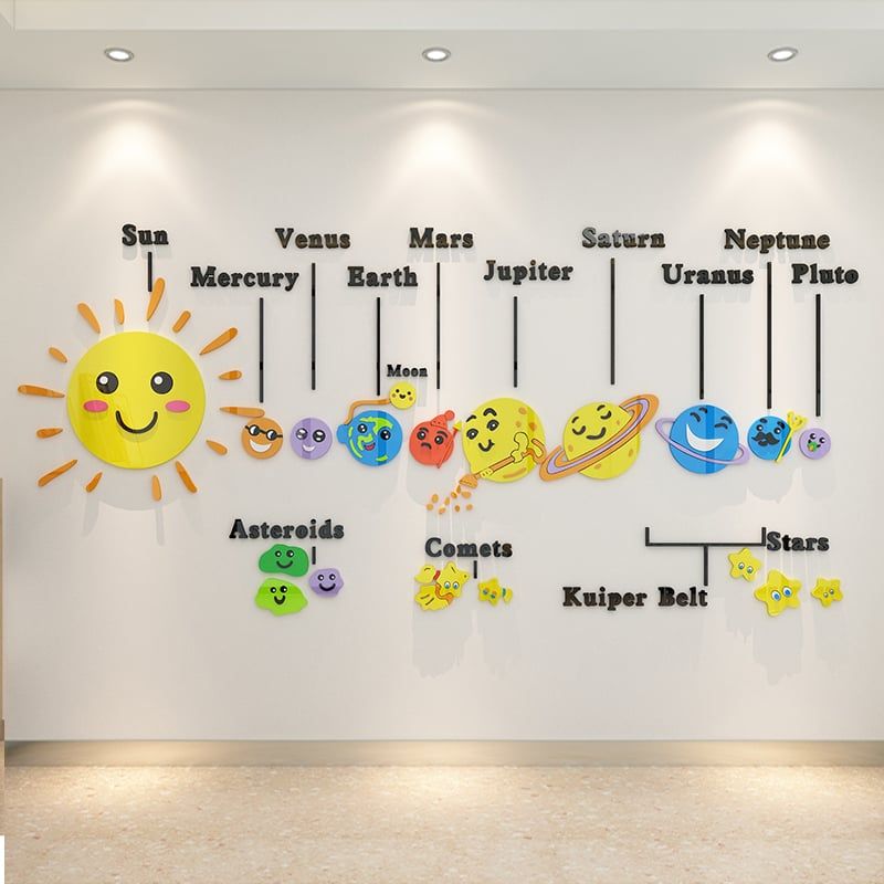  Tranh mica EPeBen dán tường nổi 3d Thiên hà lung linh trang trí Phòng cho bé, Phòng ngủ 