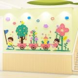  Tranh mica EPeBen dán tường nổi 3d hình Niềm vui của thiếu nhi decor trang trí Phòng ngủ cho bé, Phòng học Mẫu giáo, Chân Tường 