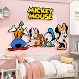  Tranh Fomex EPeBen dán tường nổi 3d Hình Thế Giới Mickey Mouse decor trang trí Phòng cho bé, Phòng khách, Mẫu giáo 