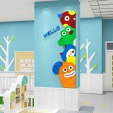  Tranh Fomex EPeBen dán tường nổi 3d Hình Say HELLO decor trang trí Phòng cho bé, Phòng khách, Phòng ngủ, Mẫu giáo 