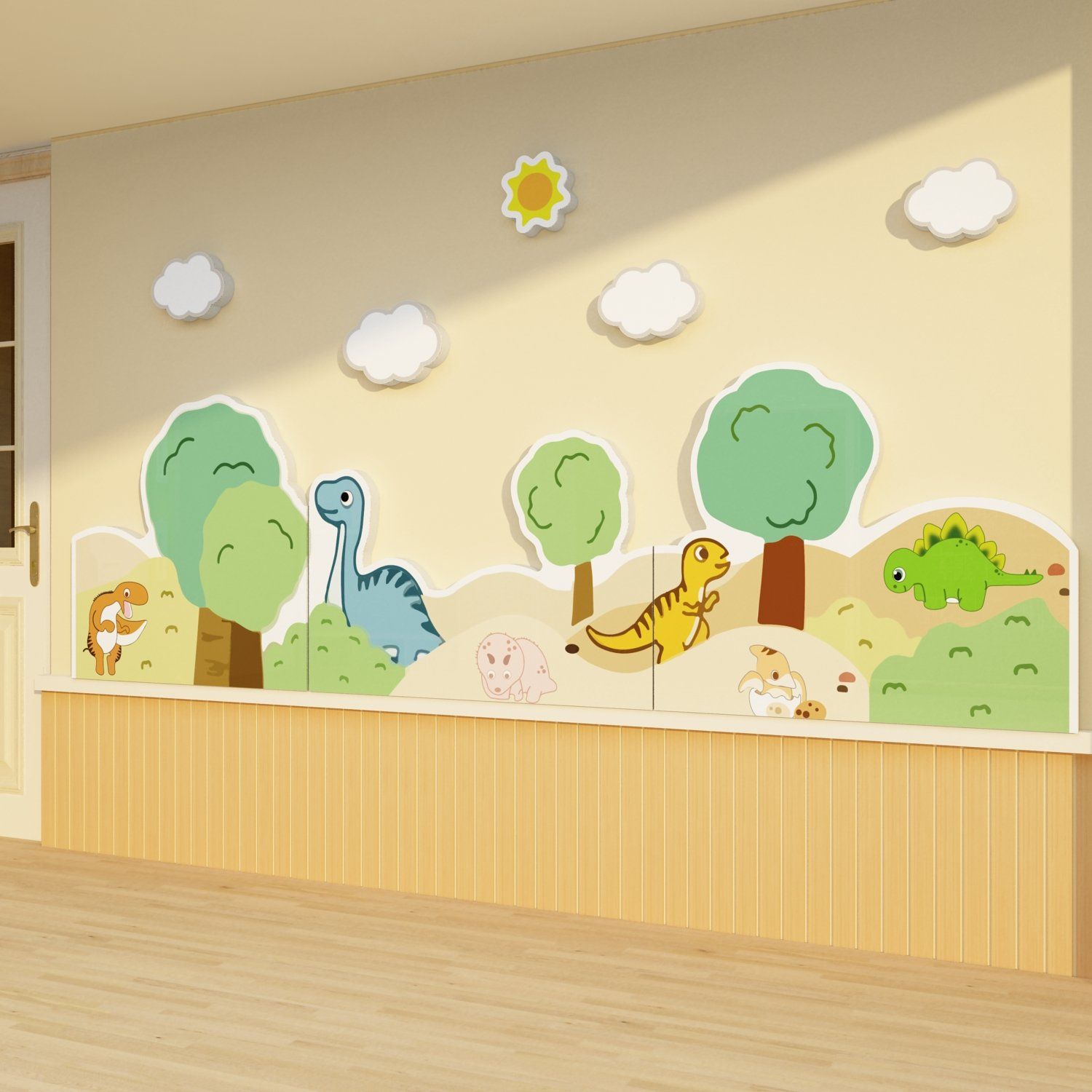  Tranh Fomex EPeBen dán tường nổi 3d Hình Thời kì khủng long decor trang trí Phòng cho bé, Phòng ngủ, Phòng Học, Mẫu giáo 