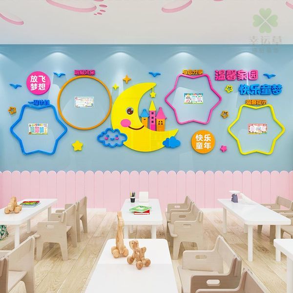  Tranh mica dán tường Tường Lớp Học trang trí Mầm Non, Mẫu Giáo 