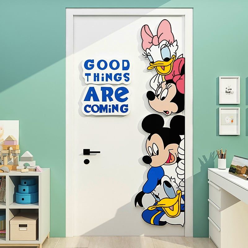  Tranh Fomex EPeBen dán tường nổi 3d Hình Vịt Donald Chuột Mickey decor trang trí Phòng ngủ cho bé, Phòng khách, Mẫu giáo 