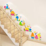  Tranh mica EPeBen dán tường nổi 3d hình cây hoa trái tim Dán Chân Tường decor trang trí Mầm Non, Mẫu Giáo, Chân Tường 