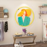  Tranh mica EPeBen dán tường nổi 3d Hình cô gái sành điệu decor trang trí Phòng ngủ, Shop Thời Trang, Quán Trà Sữa 