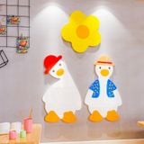  Tranh mica EPeBen dán tường nổi 3d hình Con Vịt Con Thỏ Dễ Thương decor trang trí Phòng Cho Bé, Mẫu Giáo 