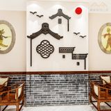 Tranh mica EPeBen dán tường nổi 3d hình Phong Cách Cổ Trung Hoa decor trang trí Quán Ăn, Nhà Hàng, Văn Phòng, Cửa hàng 