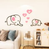  Tranh mica EPeBen dán tường nổi 3d hình dán voi mẹ và voi con đáng yêu decor trang trí Phòng ngủ cho bé, Phòng học 