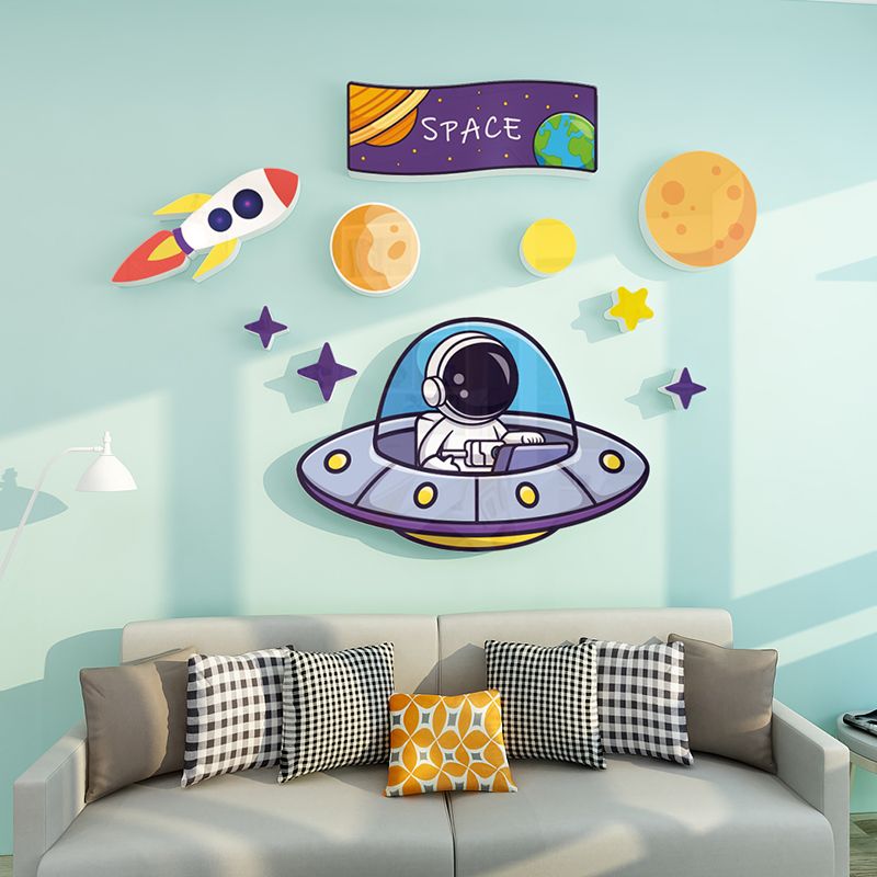  Tranh Fomex EPeBen dán tường nổi 3d Hình Những Phi Hành Gia Mơ Mộng decor trang trí Phòng cho bé, Phòng ngủ, Mẫu giáo 