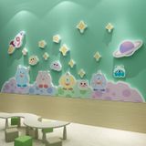  Tranh Fomex EPeBen dán tường nổi 3d Hình Quái vật một mắt decor trang trí Phòng cho bé, Phòng ngủ, Mẫu giáo 