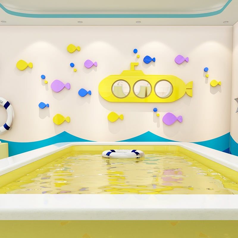  Tranh mica EPeBen dán tường nổi 3d Thám hiểm Đại dương trang trí Phòng cho bé, Phòng ngủ 