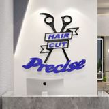  Tranh mica EPeBen dán tường nổi 3d hình Hair Cut Precise decor trang trí Salon, Tiệm Cắt Tóc 
